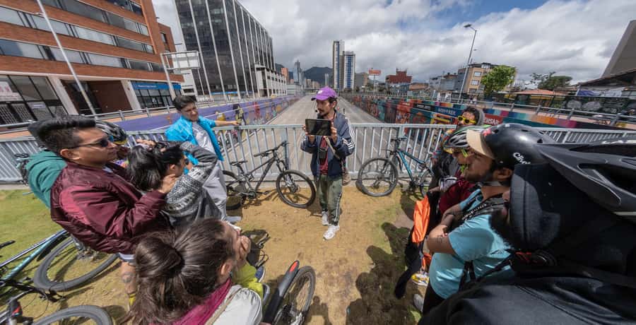 Biking in Full Color: Urban Art Bike Tour - Santa Fe and La Macarena: art, memory, and movement