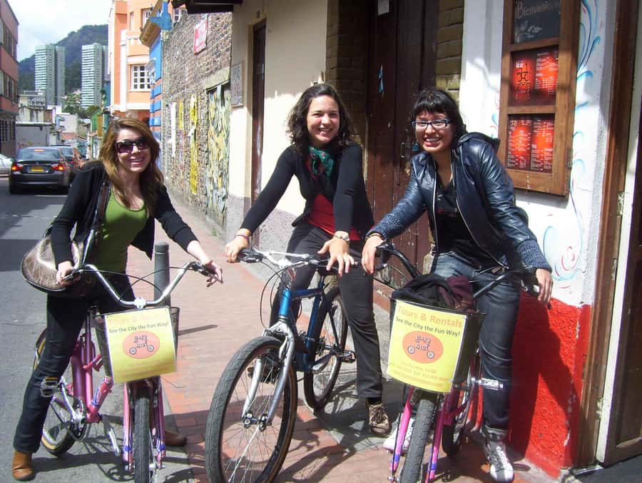Bogota: Bicycle City Tour - Getting fitted for a bike in La Candelaria