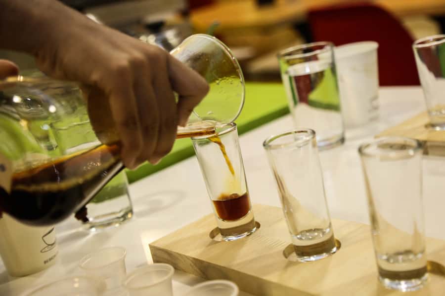 Bogota Food Tour with over 12 Tastings & Tejo - The coffee workshop explains Colombia’s famous beans