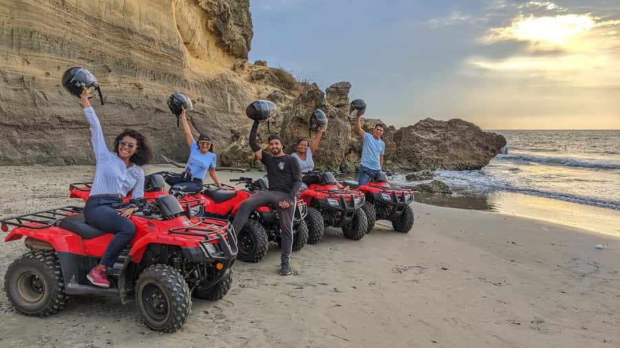 Cartagena ATV Tour - Climbing to the ocean lookout