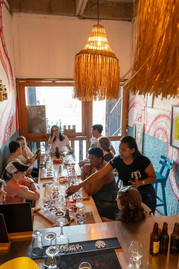Cartagena: Colombian Craft Beer Tasting - The food pairing: ceviche or sandwich