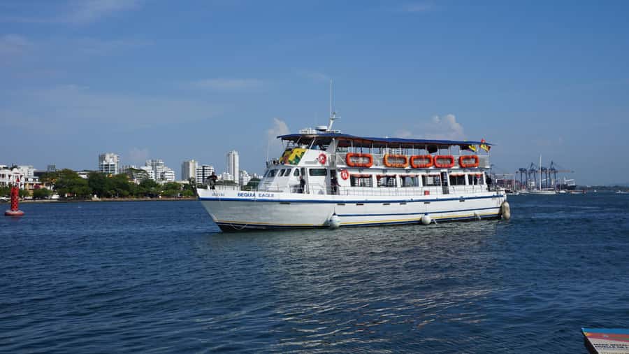 Cartagena: White Night Boat Tour with Dinner and Open Bar - Dinner with two proteins and four side dishes
