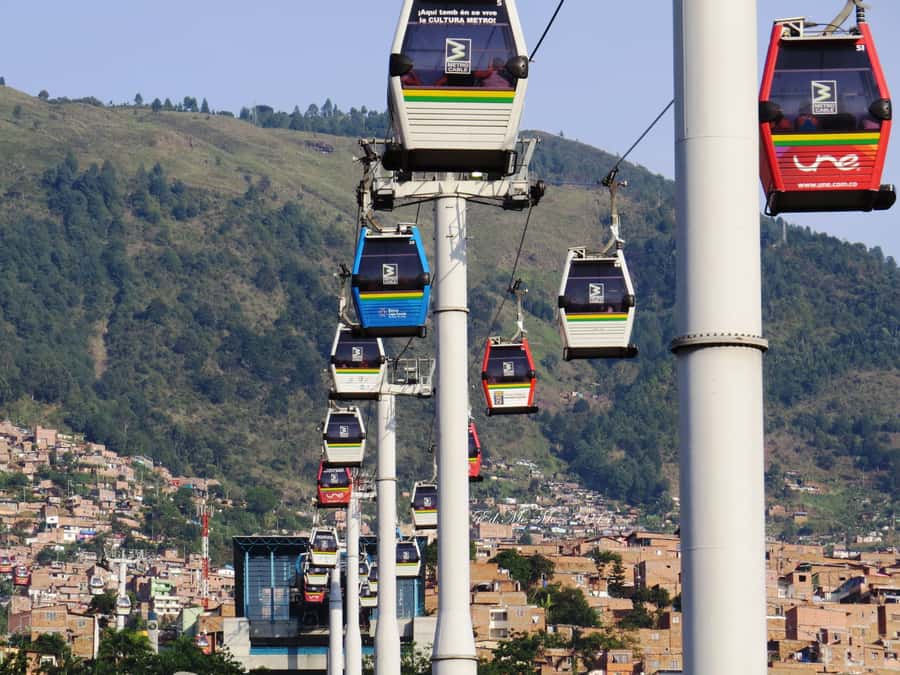 City Tour Medellin with a Chiva or a thematic van - A fast look at Medellin from the street and sky