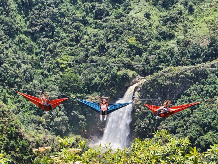From Medellín: Dream Hammocks, Zipline, & Waterfall Day Trip - A full day of flying above Antioquia