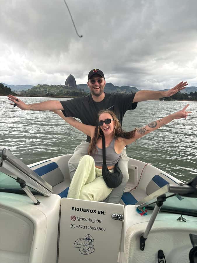 From Medellín: Guatape Private Tour, El Peñol, Boat Ride - El Peñol Rock and its long staircase