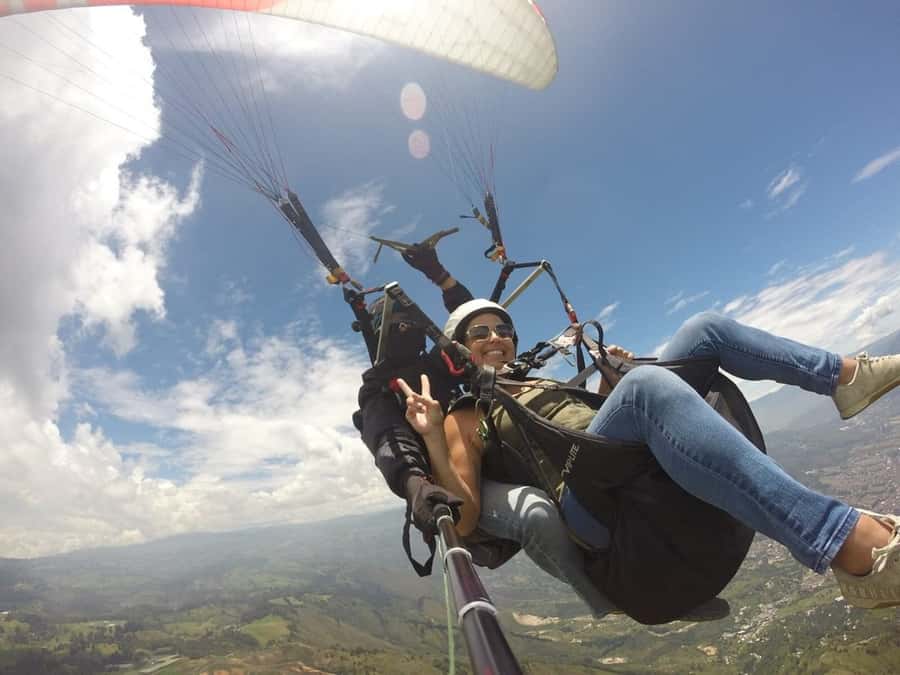 From Medellín: Paragliding Tour with GoPro Photos & Videos - What the 15-minute flight feels like
