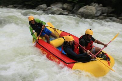 Fun RAFTING + Awesome PARAGLIDING over giant waterfalls from MEDELLIN