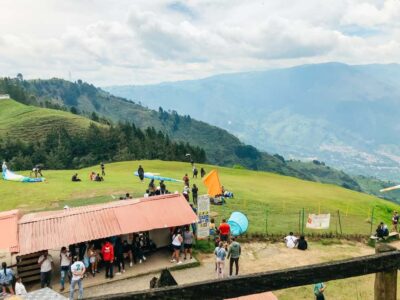 Paragliding in the Colombian Andes