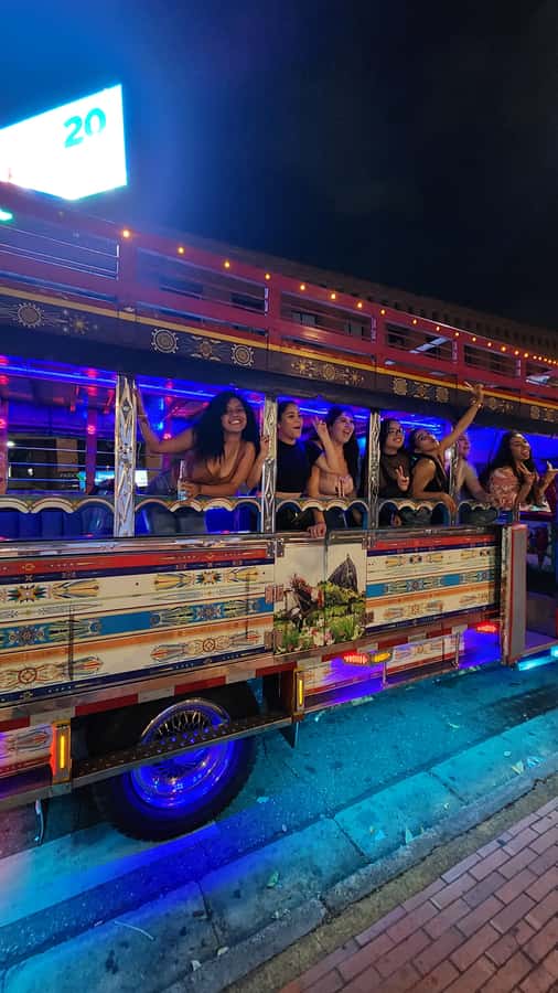 Medellin: Party Bus with DJ & Street Food Tastings - The final restaurant tasting closes the evening