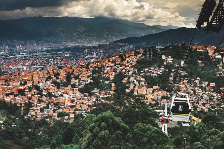 Medellín: Private City Tour with Metrocable and Comuna 13 - The Metrocable shows Medellín from above
